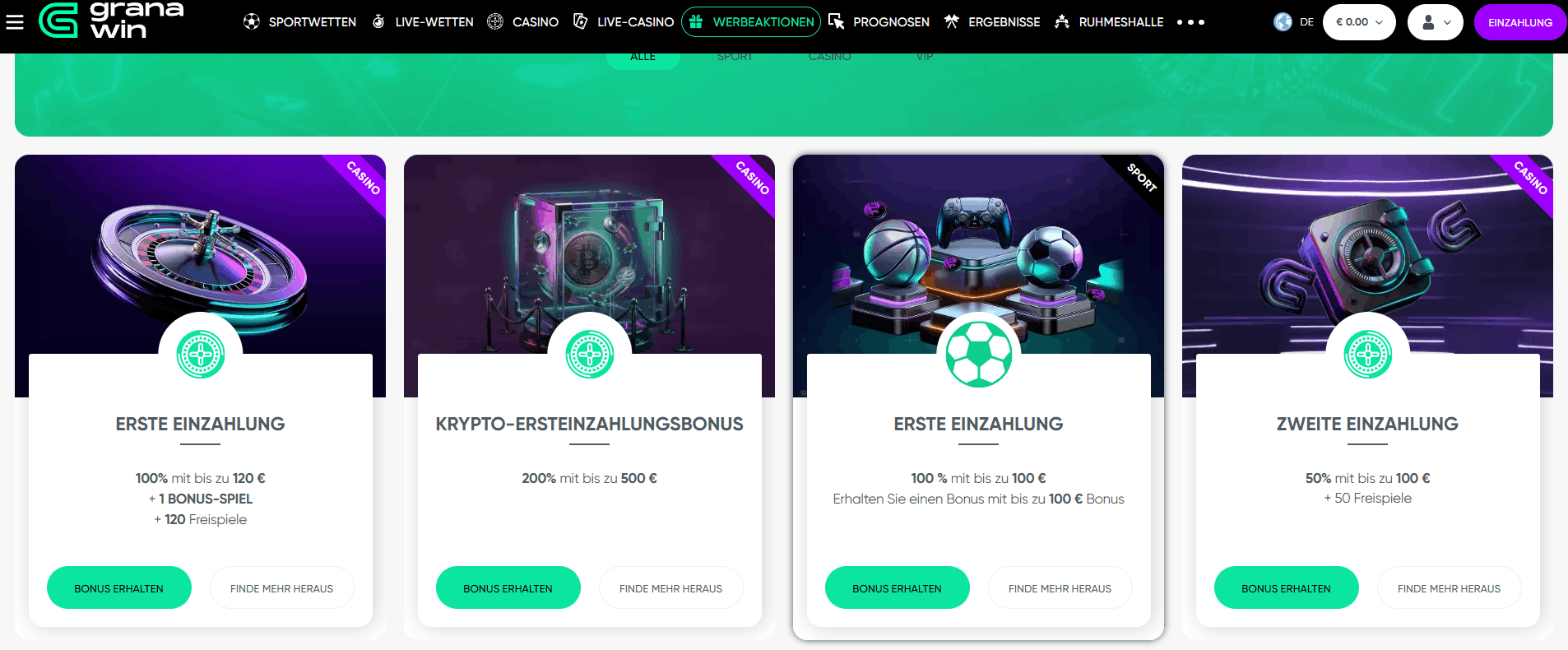 Granawin casino bonus for Zeus vs Hades players
